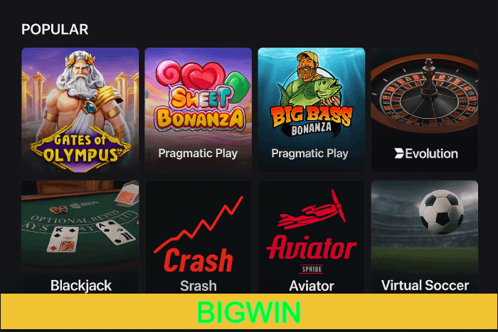 Jogos de caça-níqueis Cassino BIGWIN online