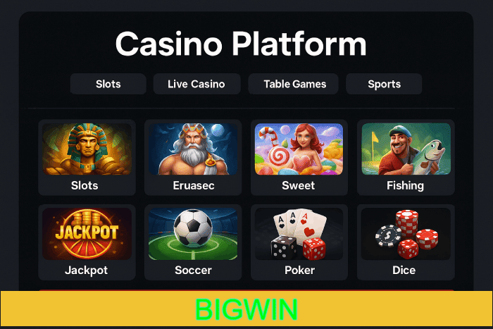 Plataforma Cassino BIGWIN segura e confiável
