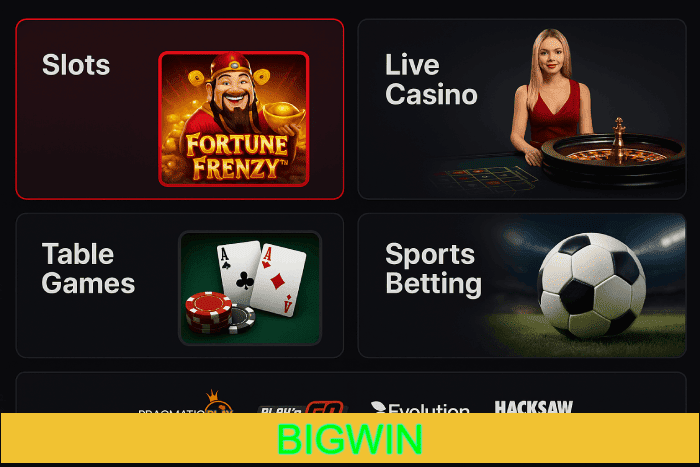 Plataforma online Cassino BIGWIN com bônus exclusivos